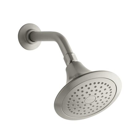 Kohler 4718474 Forte Brushed Nickel 1 Settings Showerhead - 2 Gpm